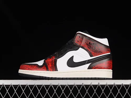 All categories Air Jordan Jordan series basketball shoes Air Jordan 1 Mid Air Jordan 1 Mid "Wear-Away" AJ Joe 1 Chicago distressed Chinese basketball shoes DV9565-006